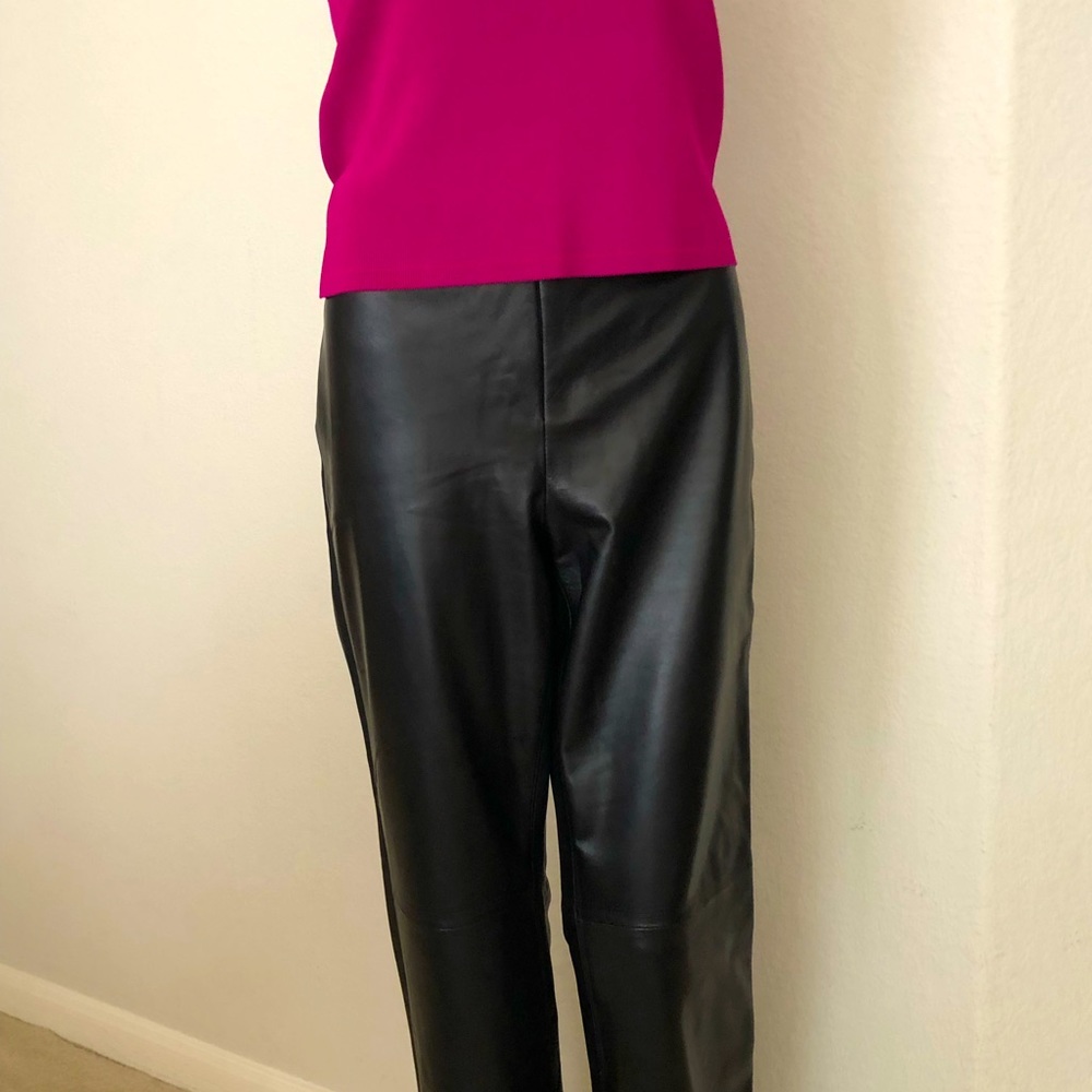 Doncaster Collection Black Leather Pants Sz 6